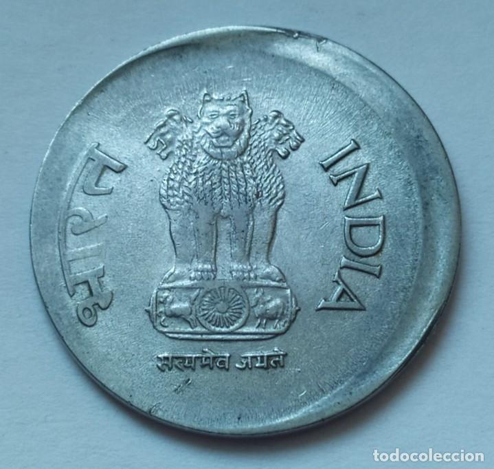 Monedas con errores: ## ERROR # India 2001 1 Rupia Desplazada ## - Foto 1