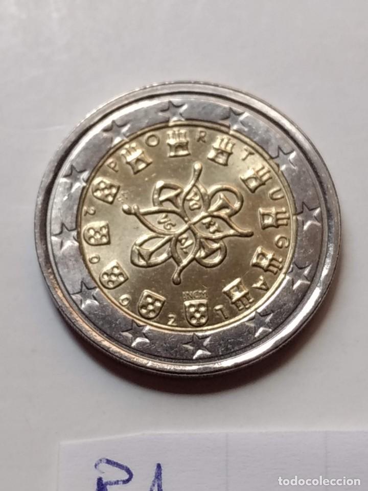 Monedas con errores: PORTUGAL MONEDA DE 2 EURO 2002 CON ERROR NUCLEO DESCENTRADO - Foto 2