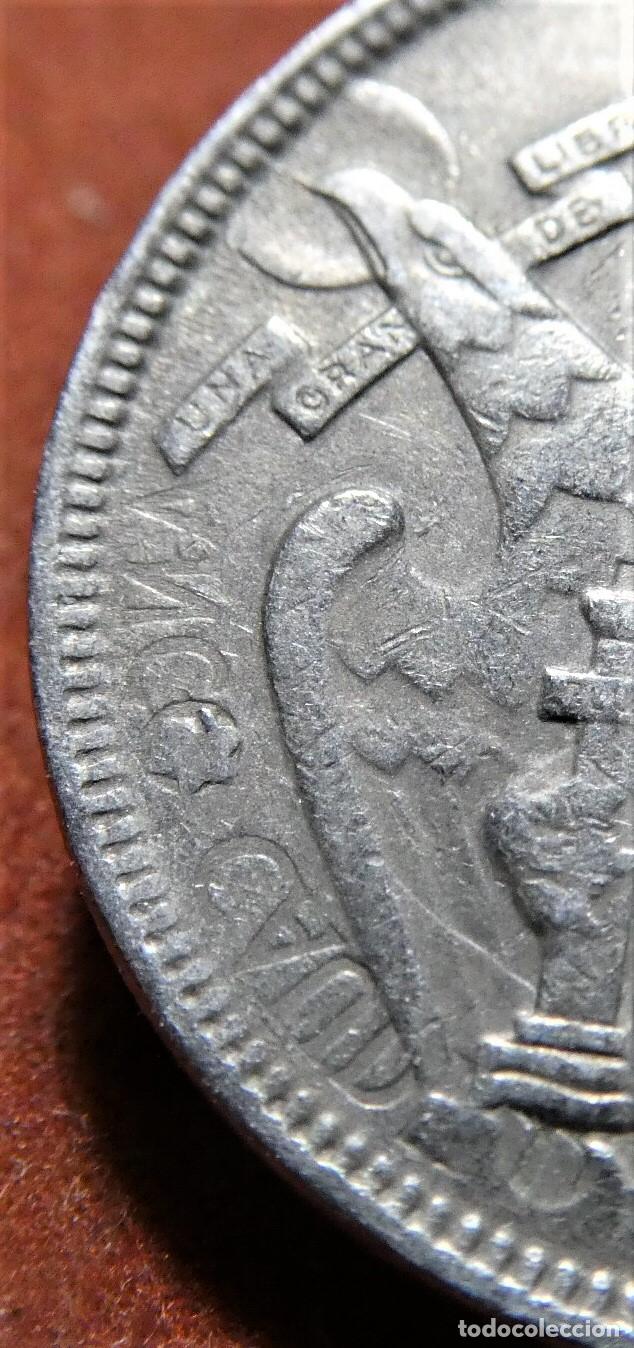 Monedas con errores: Error de acu&ntilde;acion en moneda de 5 pesetas 1957 Repinte en la estrella - Foto 2