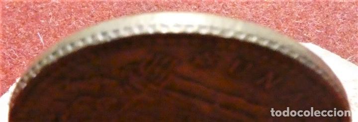 Monedas con errores: Error de acu&ntilde;acion en moneda de 1 peseta 1963 * 65 Canto corona - Foto 2