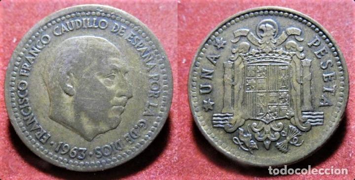 error de acuñacion en moneda de 1 peseta 1963*6 - Compra venta en  todocoleccion