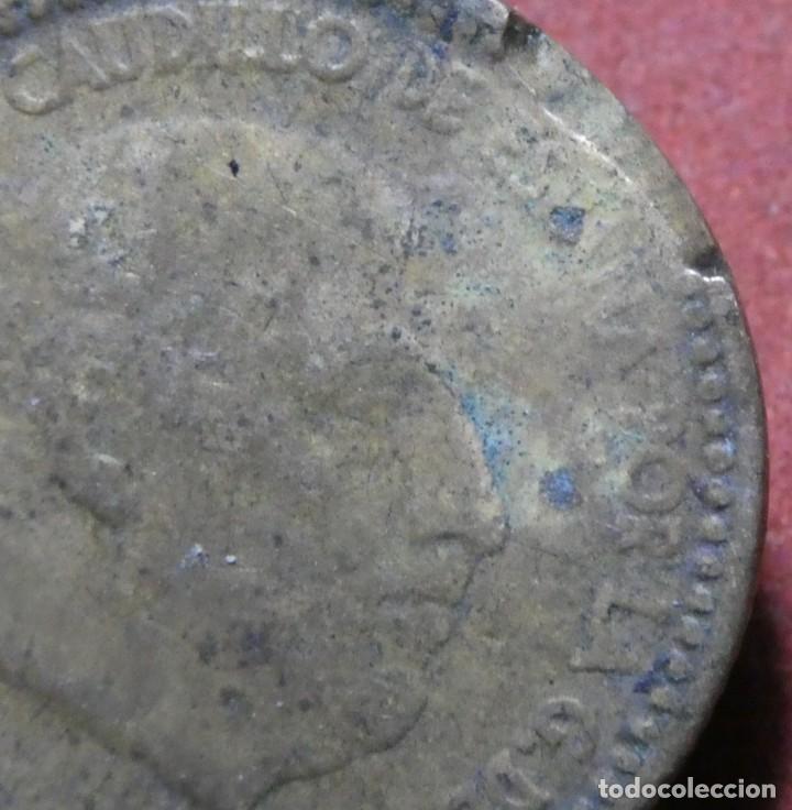 Monedas con errores: Error de acu&ntilde;aci&oacute;n moneda de 1 Peseta 1963*65 Segmentada final de riel - Foto 2