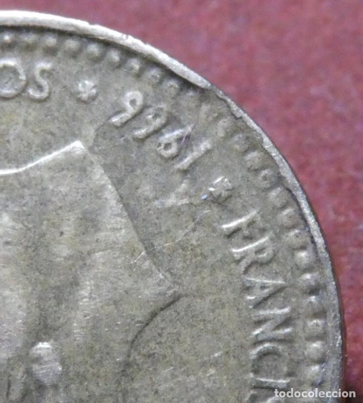 Monedas con errores: Error de acu&ntilde;aci&oacute;n moneda de 1 Peseta 1966*67 Rotura de cu&ntilde;o - Foto 3