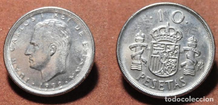 Monedas con errores: Variante moneda de 10 Pesetas 1992 Espa&ntilde;a &Ntilde; sin tilde - Foto 1