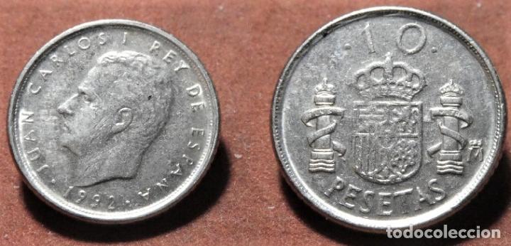 Monedas con errores: Variante moneda de 10 Pesetas 1992 Espa&ntilde;a &Ntilde; sin tilde - Foto 1