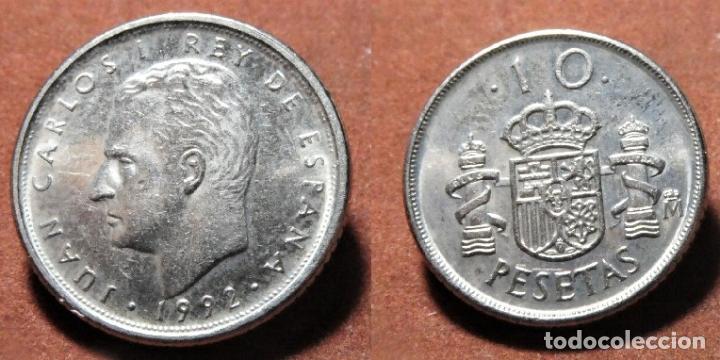 Monedas con errores: Variante moneda de 10 Pesetas 1992 Espa&ntilde;a &Ntilde; sin tilde - Foto 1