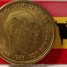Monedas con errores: ESPAÑA; 2,50 PESETAS 1953*(19-56)CANTO MÁS GRUESO, VARIANTE.SC/UNC 53003. Lote 350727984
