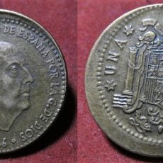 Monedas con errores: ERROR DE ACUÑACIÓN 1 PESETA 1966*67 ACUÑACIÓN DESPLAZADA. Lote 353266544