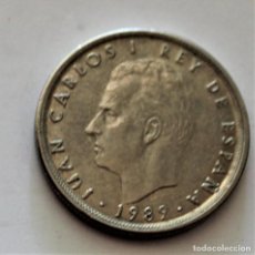 Monedas con errores: MONEDA 5 PESETAS JUAN CARLOS I 1989 SC MALA ACUÑACIÓN REVERSO. Lote 354211703