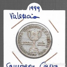 Monedas con errores: MONEDAS DE PERSONAJES BAÑADAS EN PLATA LAS QUE VES VALENCIA CAMPEON DE COPA 1999. Lote 363537415