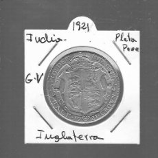 Monedas con errores: MONEDA DE PLATA INGLATERRA 1921 LA QUE VES. Lote 363567635