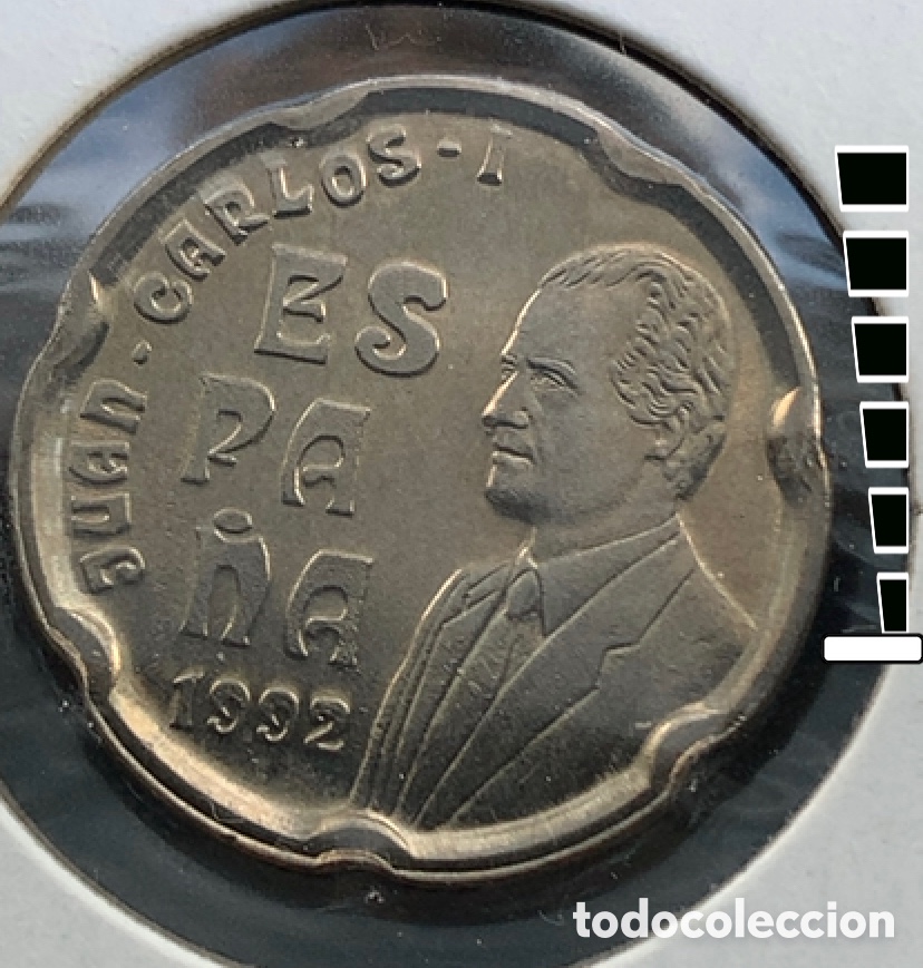 Monedas con errores: 50 peseta 1992 Sagrada , ERROR , PTAS&rsquo;. - Foto 2