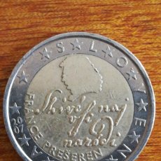 Monedas con errores: MONEDA 2 EUROS ESLOVENIA 2007 FRANCE PRESEREN ERROR TIENE EXCESO DE METAL. Lote 365679521