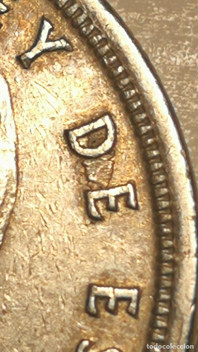 Monedas con errores: eRRoR... (EXCESO de METAL y REMARCADA) Moneda 5 Pesetas 1975 *79 - Foto 1