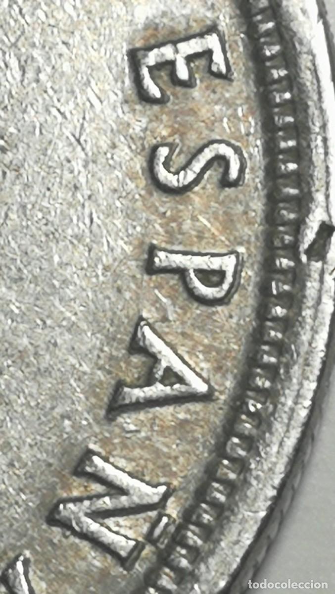 Monedas con errores: eRRoR... (EXCESO de METAL y REMARCADA) Moneda 5 Pesetas 1975 *79 - Foto 2