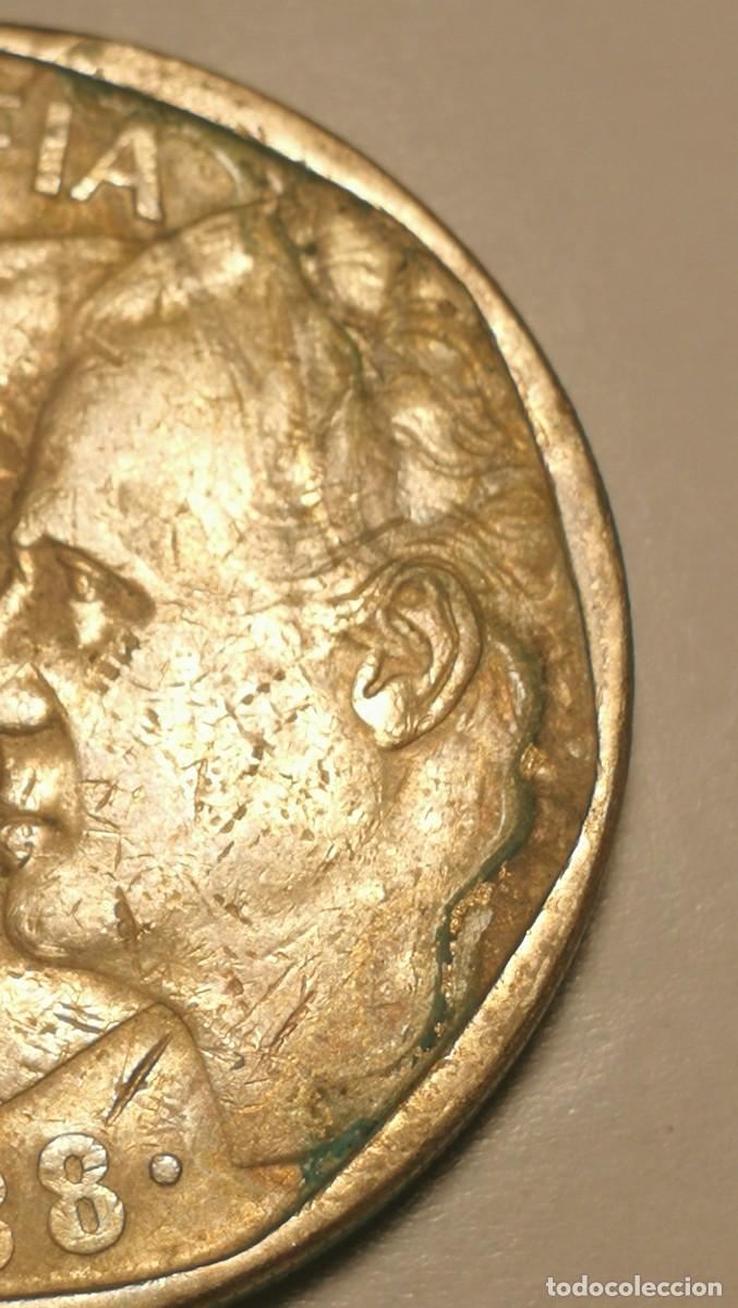 Monedas con errores: eRRoR... (MARCAS RARAS) Moneda 500 Pesetas 1988 - Foto 2