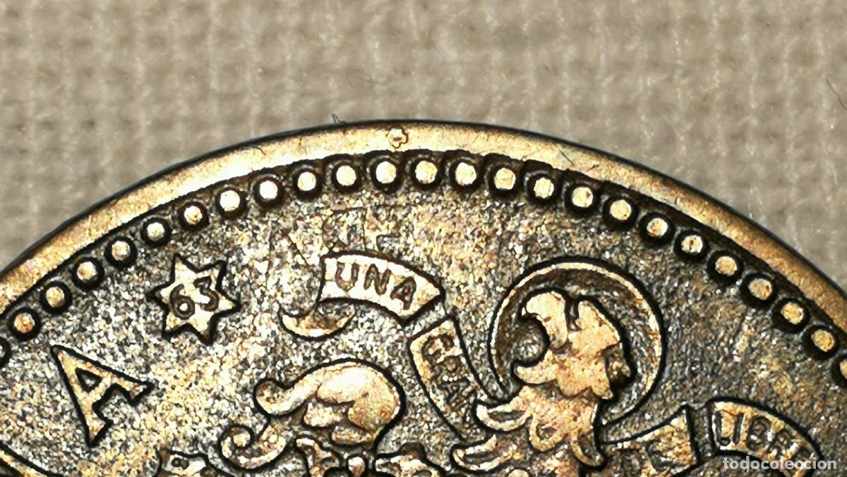 Monedas con errores: eRRoR.... (INCUSA, REPINTE) Moneda de 1 Peseta 1953 *63 - Foto 2