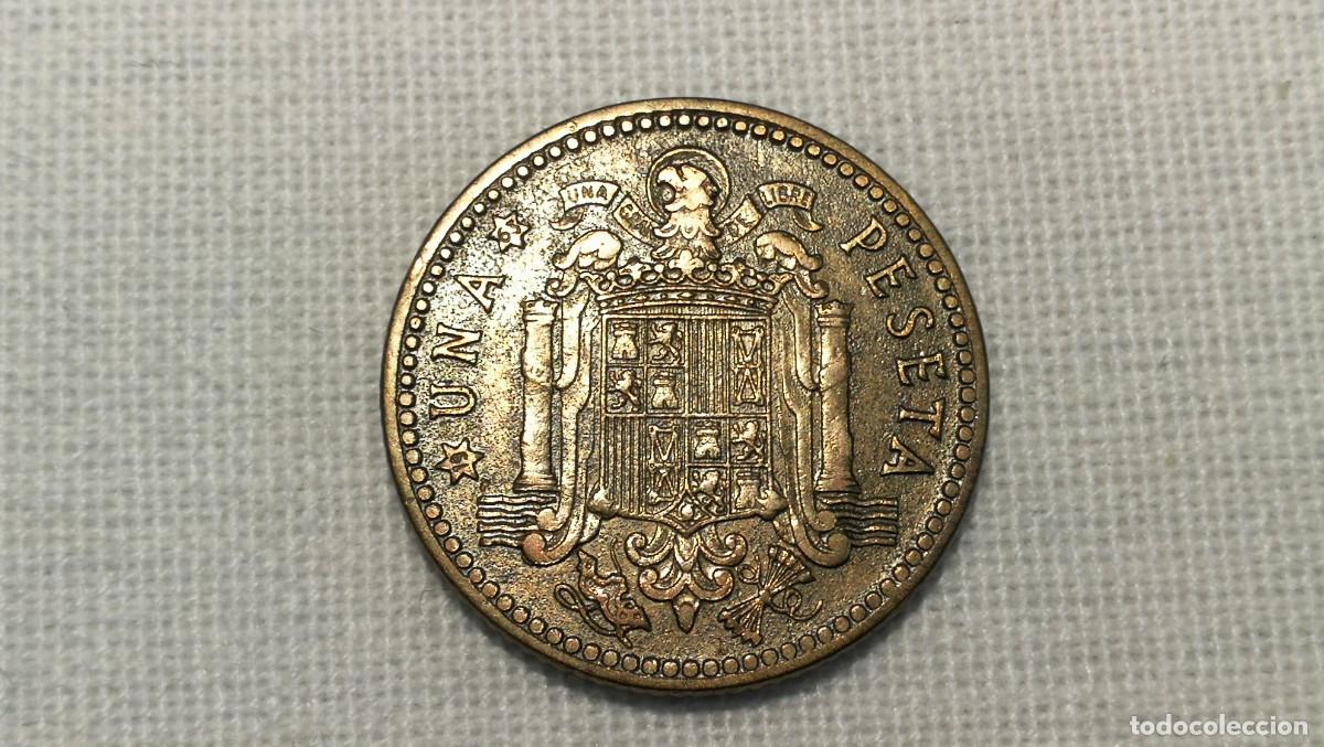 Monedas con errores: eRRoR.... (INCUSA, REPINTE) Moneda de 1 Peseta 1953 *63 - Foto 5