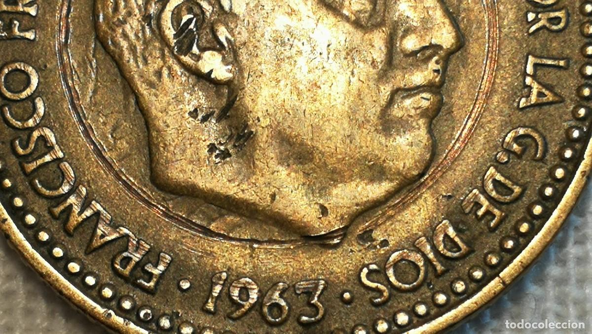 Monedas con errores: eRRoR.... (C&Iacute;RCULO, marcas raras) Moneda 1 Peseta 1963 *65 - Foto 4