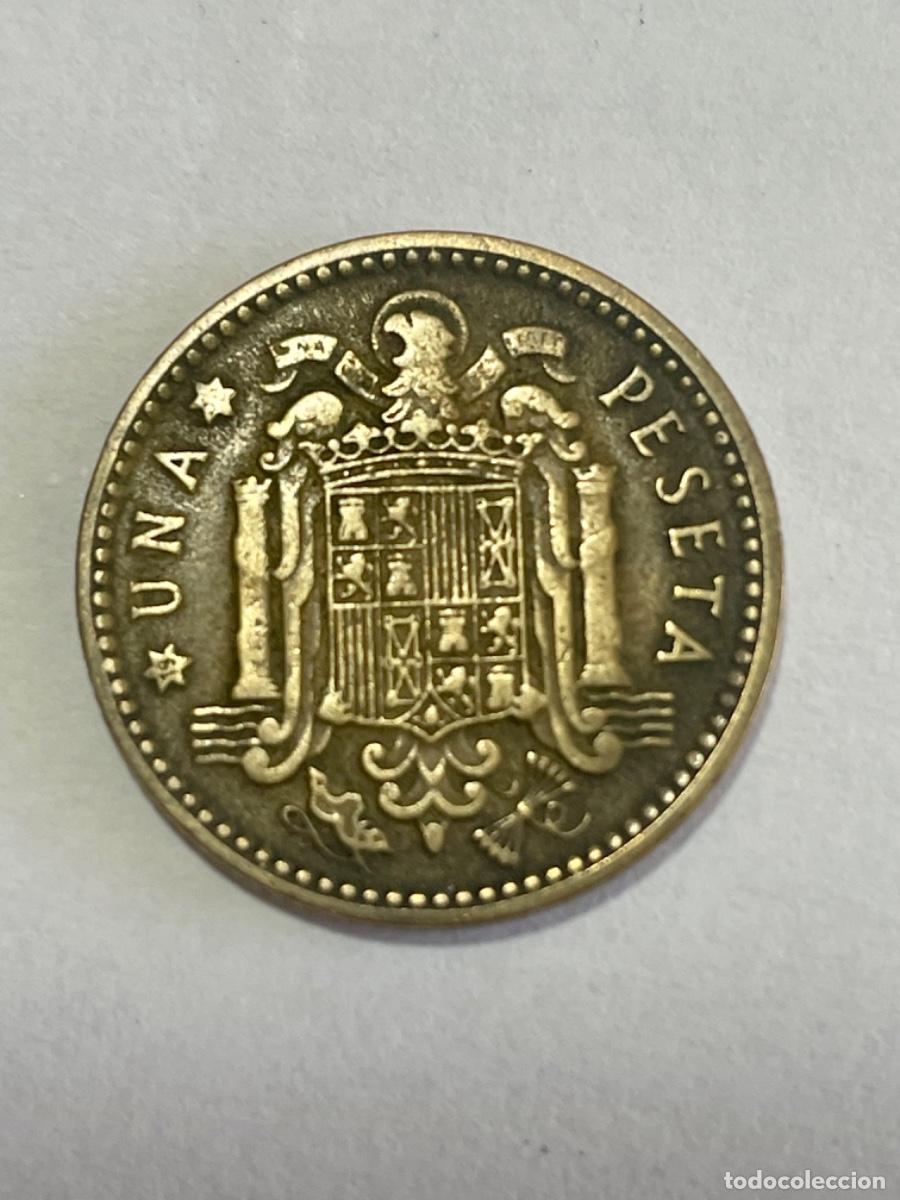 Monedas con errores: * ERROR * 1 PESETA 1953 CU&Ntilde;O PREDESCANTILLADO - Foto 2