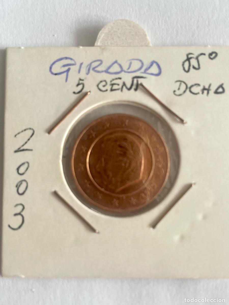 Monedas con errores: * ERROR * 5 CENT 2003 B&Eacute;LGICA. GIRADA 85&bull; A LA DERECHA - Foto 2