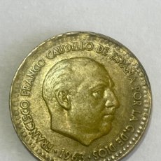 Monedas con errores: * ERROR * 1 PESETA AÑO 1963/64. ACUÑACIÓN RARA