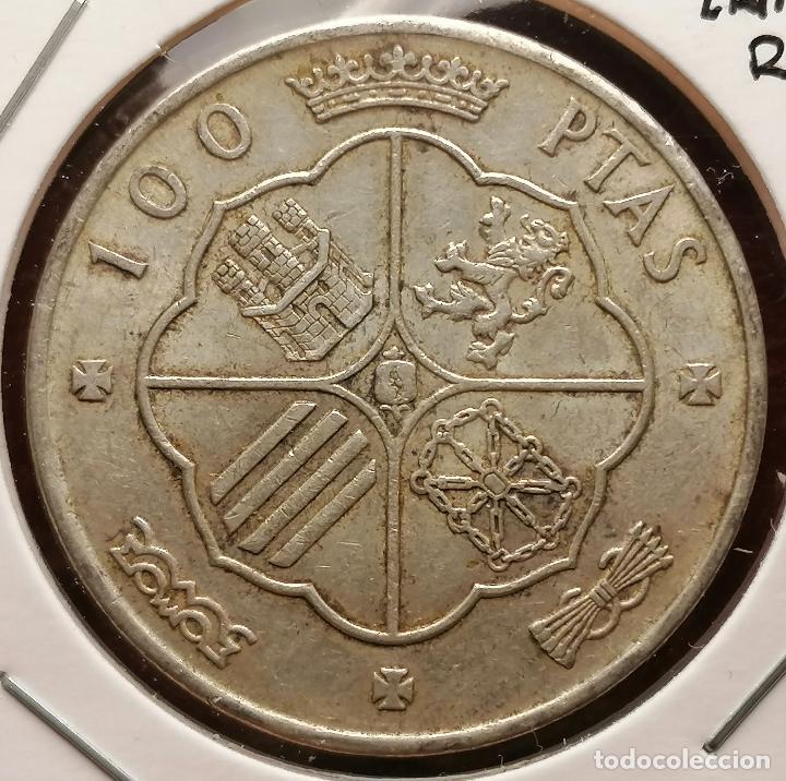 Monedas con errores: 100 PTAS 1966 * 68 PLATA ESTADO ESPA&Ntilde;OL LAMINACION ERROR - Foto 1