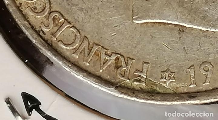 Monedas con errores: 100 PTAS 1966 * 68 PLATA ESTADO ESPA&Ntilde;OL LAMINACION ERROR - Foto 3