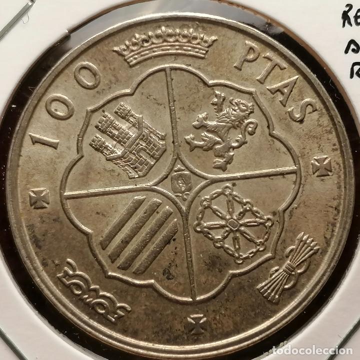 Monedas con errores: 100 PTAS 1966 * 66 PLATA ESTADO ESPA&Ntilde;OL REPINTADA ERROR - Foto 1