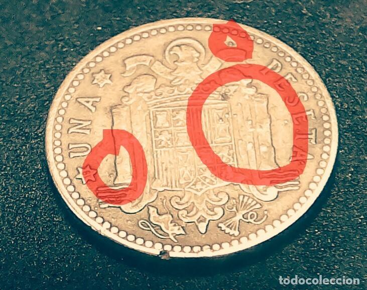 Monedas con errores: VARIANTE ERROR 1 pts 1947*54 con exceso de material en el AN/RE -MBC++ - Foto 3