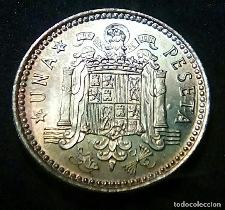 Monedas con errores: Variante error 1 pts 1966*73 exceso de material en el anverso S/C de cartucho - Foto 2