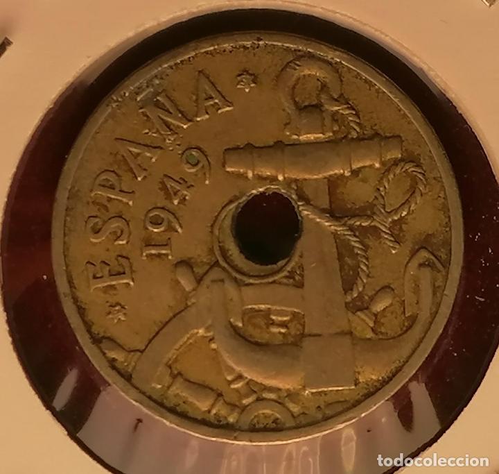 Monedas con errores: 50 centimos 1949 * 51 Taladro desplazado - Foto 3
