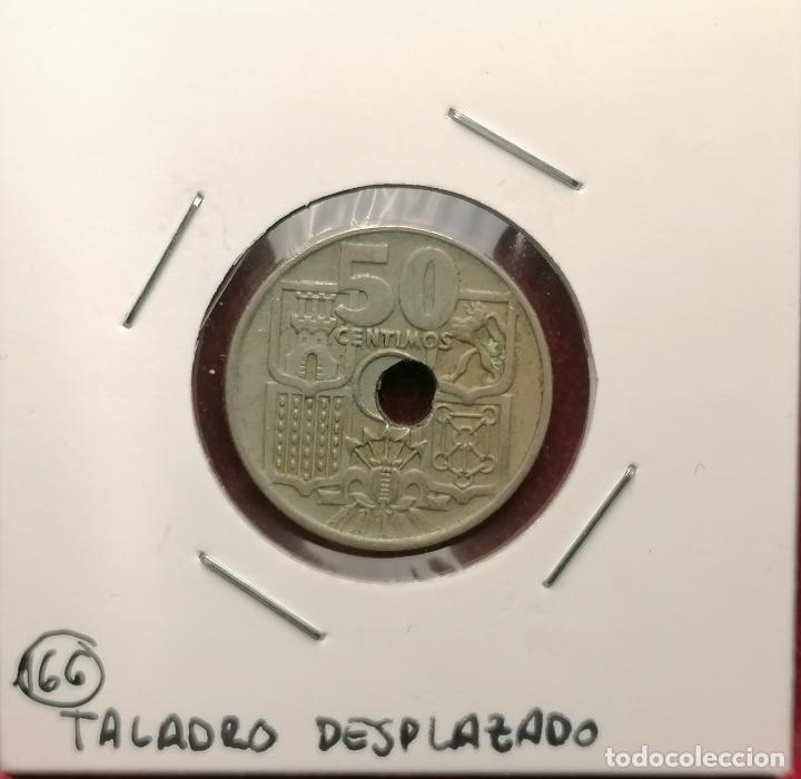 Monedas con errores: 50 centimos 1949 * 56 Taladro desplazado - Foto 1