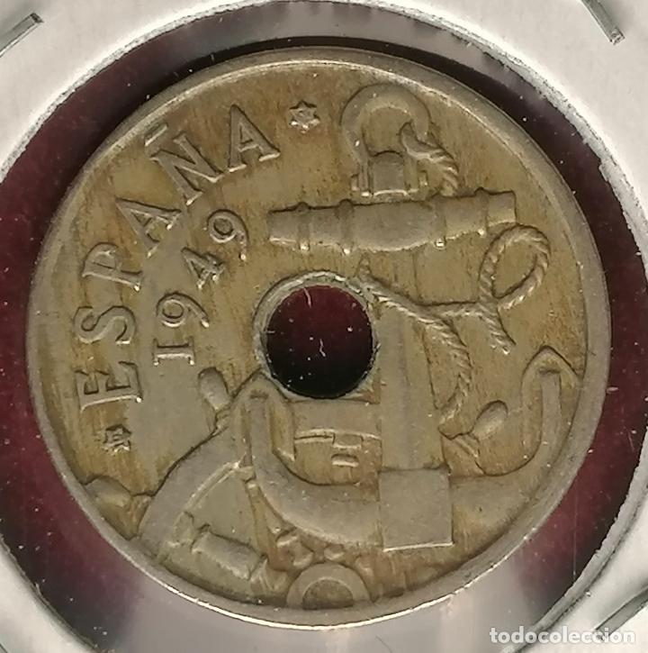 Monedas con errores: 50 centimos 1949 * 54 Empaste - Foto 3