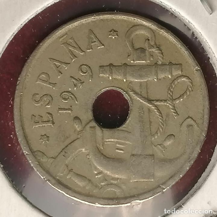 Monedas con errores: 50 centimos 1949 * 54 Empastada - Foto 3