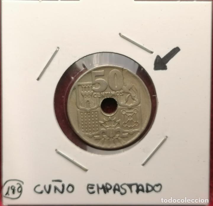 Monedas con errores: 50 centimos 1949 * Empastada Cu&ntilde;o roto - Foto 1