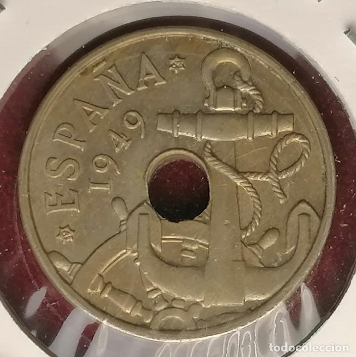 Monedas con errores: 50 centimos 1949 * 62 Diferente material - peso - Foto 3