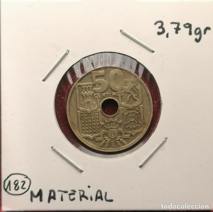 Monedas con errores: 50 centimos 1949 * 62 Diferente material - peso - Foto 1