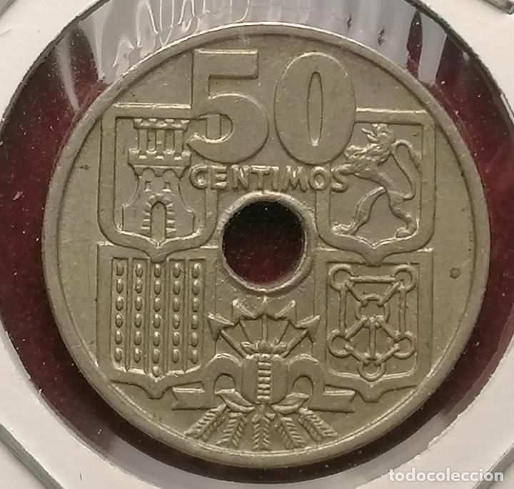 Monedas con errores: 50 centimos 1963 * 65 Repintada Flechas - Foto 2