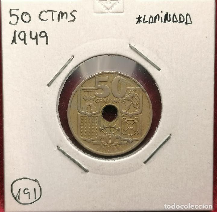 Monedas con errores: 50 centimos 1949 * Laminacion - Foto 1