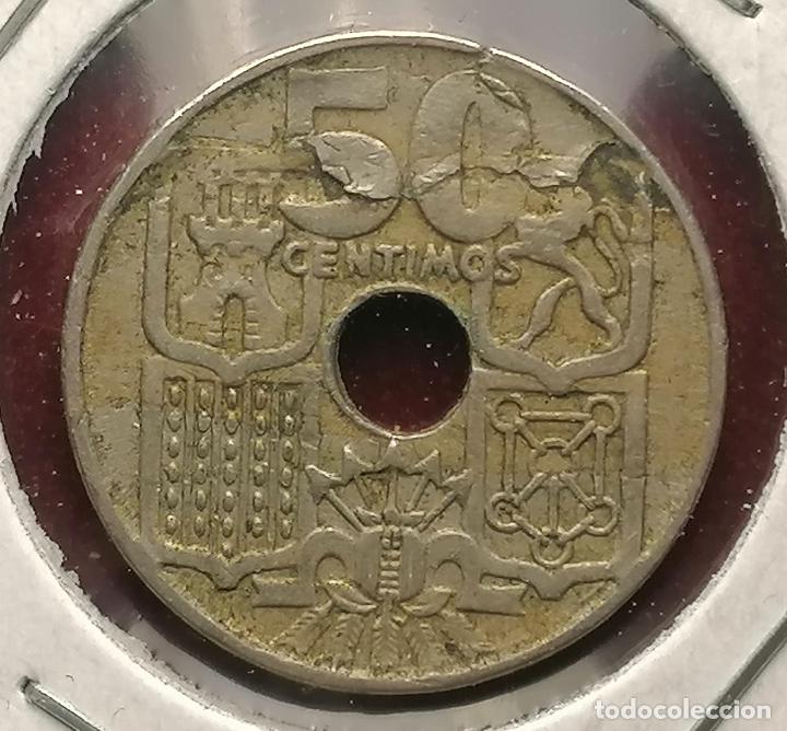 Monedas con errores: 50 centimos 1949 * Laminacion - Foto 2