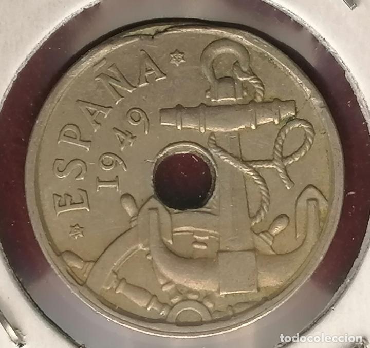 Monedas con errores: 50 centimos 1949 * 56 Cospel Partido - Foto 3