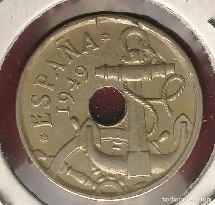 Monedas con errores: 50 centimos 1949 * 56 Cospel roto - Foto 3