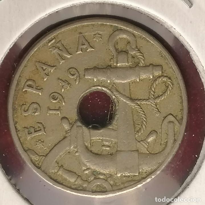 Monedas con errores: 50 centimos 1949 * 53 Cospel roto longitudinalmente - Foto 3