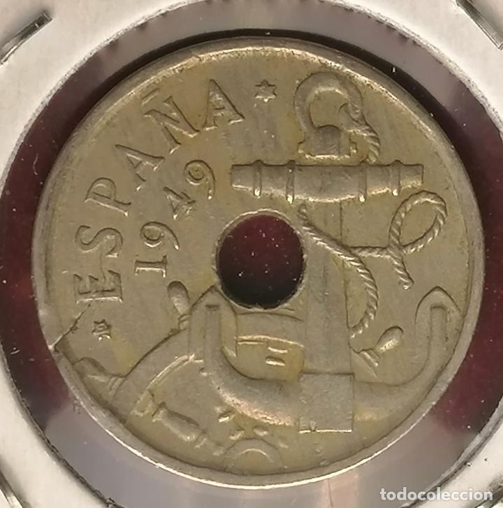 Monedas con errores: 50 centimos 1949 * 5 Cospel roto - Foto 3
