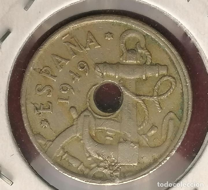 Monedas con errores: 50 centimos 1949 * 5 Laminado - Borde doble - Foto 3