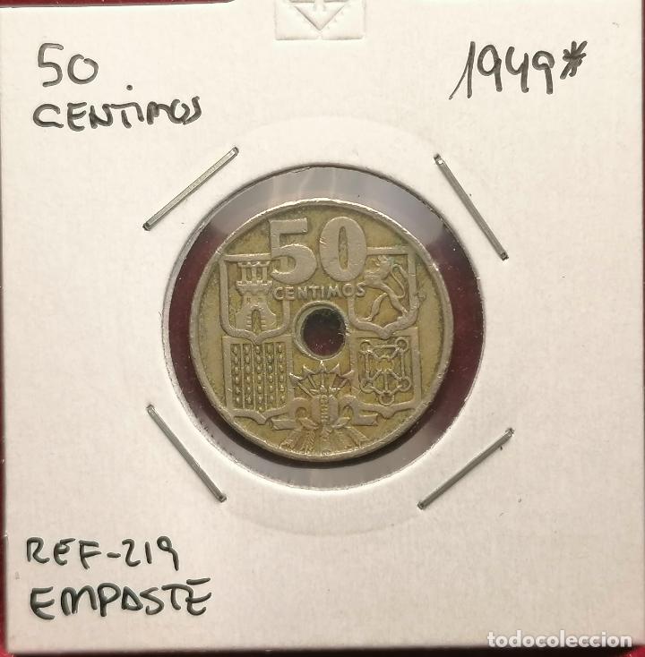 Monedas con errores: 50 centimos 1949 * 5 Laminado - Borde doble - Foto 1