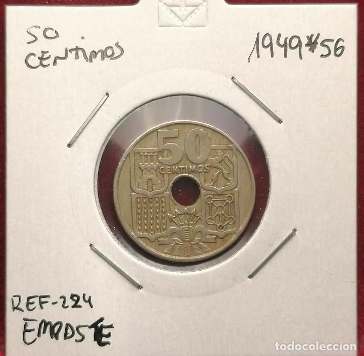 Monedas con errores: 50 centimos 1949 * 56 Empaste - Foto 1