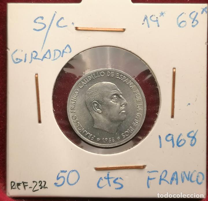 Monedas con errores: 50 centimos 1966 * 68 GIRADA 15&ordm; - Foto 1