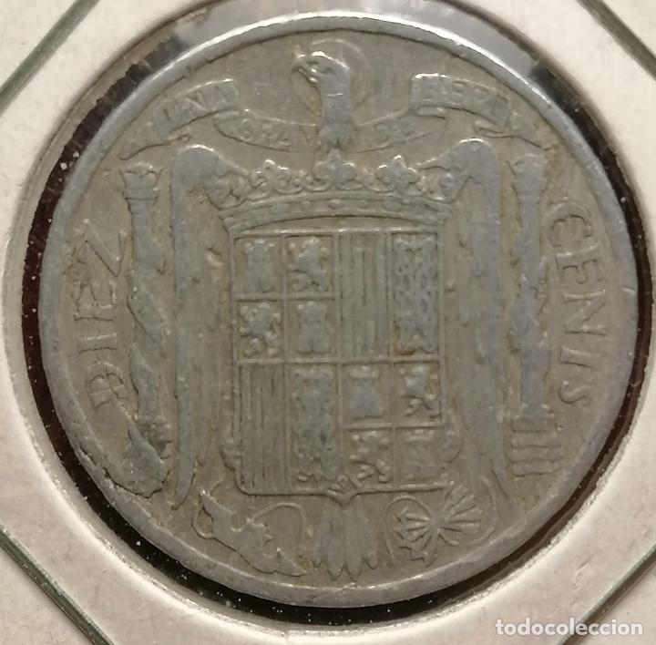 Monedas con errores: 10 centimos 1953 Empastada - Foto 2